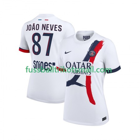 Fußballtrikots Paris Saint-Germain Joao Neves 87 2025-2026 Kurzarm Auswärts-trikot kaufen